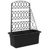 vidaXL Planteringsspalj&eacute; Antracit 58 x 29 x 78 cm PP