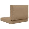 vidaXL Utomhus Soffa Kudde 2 pcs Taupe Polyester