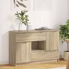 vidaXL Sideboard med l&aring;da Sonoma-ek 100 x 30 x 65,6 Konstruerat tr&auml;