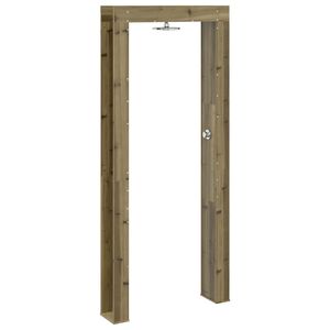 vidaXL Utomhus Dusch 226 cm Impregnerad furu och rostfritt st&aring;l