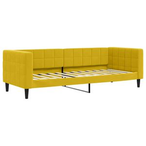 vidaXL Dagb&auml;dd gul 80x200 cm sammet