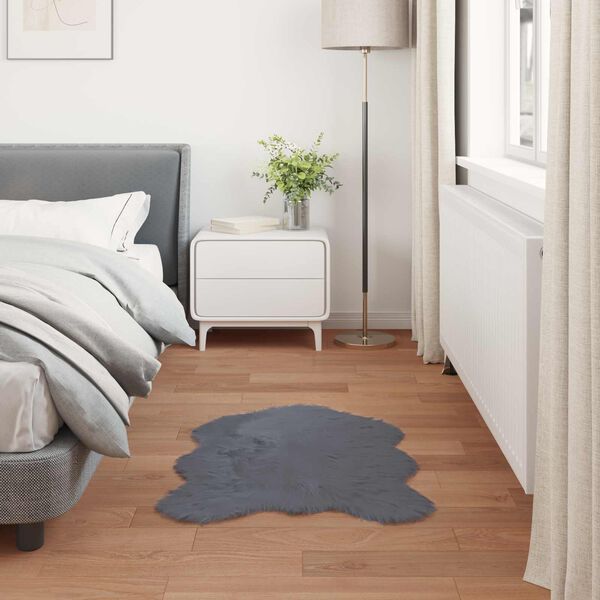 vidaXL Fusk Skinnmatta Tafalla Antracit 50 x 80 cm Polyester