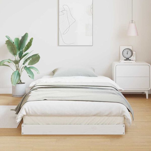 vidaXL S&auml;ngram Vit 213.5 x 104 x 9 cm Massiv furu