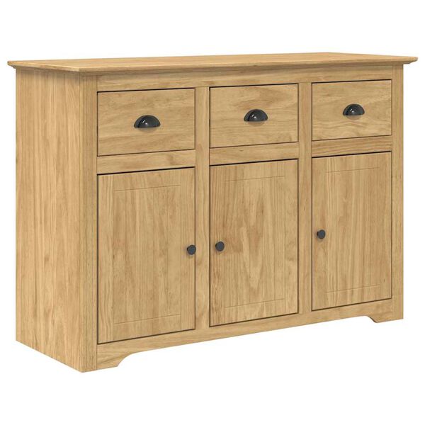 vidaXL Sideboard BODO Honung brun 115,5 x 44 x 80 cm Konstruerat tr&auml;