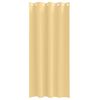 vidaXL M&ouml;rkl&auml;ggningsgardiner med Ringar 2 pcs Beige 245 x 140 cm