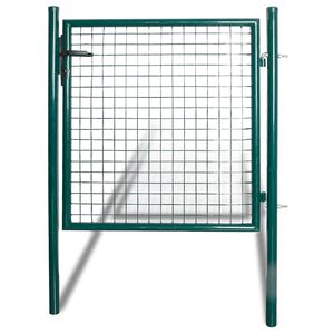 vidaXL Enkeld&ouml;rrsgrind 100x100 cm pulverlackerad st&aring;l