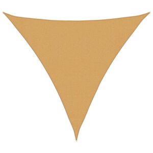 vidaXL Solsegel 160 g/m&sup2; triangul&auml;r sand 3,6x3,6x3,6 m HDPE