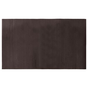 vidaXL Matta rektangul&auml;r m&ouml;rkbrun 60x100 cm bambu