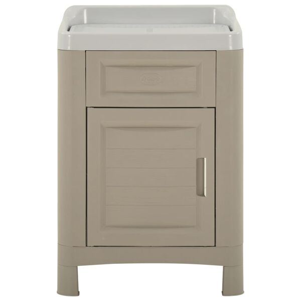 vidaXL Sk&aring;p f&ouml;r tv&auml;ttstuga 60x51x89 cm sandf&auml;rgad