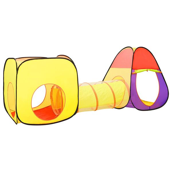 vidaXL Lektält med 250 bollar flerfärgat 255x80x100 cm