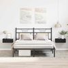 vidaXL Svävande sängbord 2 st svart 40x30x15 cm konstruerat trä