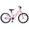 vidaXL Barncykel 18 Tum f&ouml;r 5-7 &aring;r gamla Ljusrosa