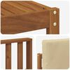 vidaXL Utomhussoffset med kudde 5 pcs Naturlig och Beige
