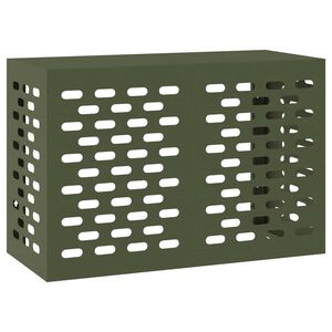 vidaXL T&auml;ckning f&ouml;r Luftkonditionering Olivgr&ouml;n 90 x 40 x 60 cm St&aring;l