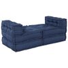 vidaXL Modulär soffa 4 pcs Indigo tyg
