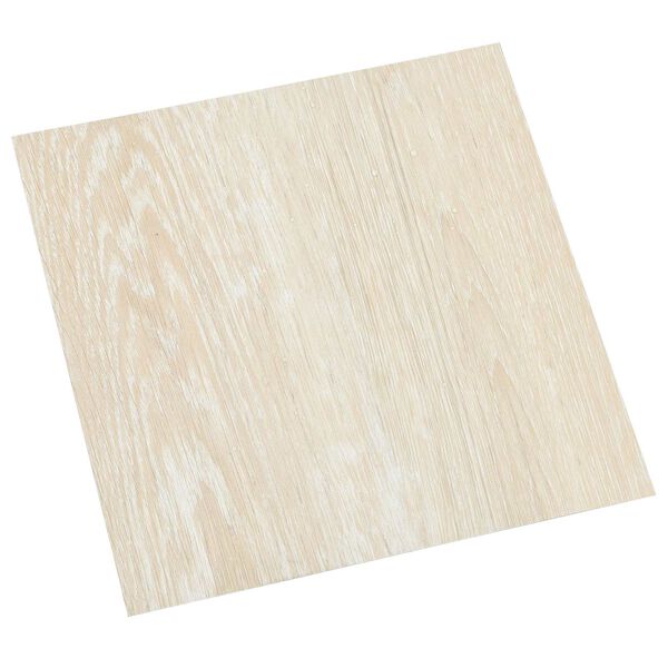 vidaXL Golvplankor 55 pcs Beige 5,11 m&sup2; PVC