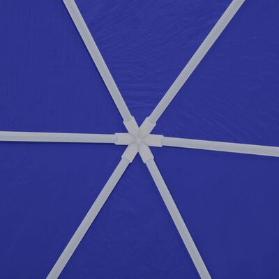 vidaXL Partytält med 6 sidoväggar blå 2x2 m