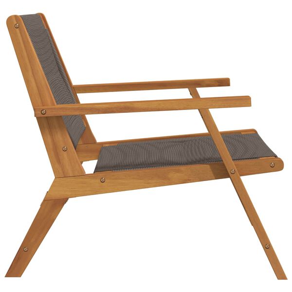 vidaXL Trädgårdsmöbler 2 pcs Grå 78 x 67 x 73 cm Massivt akaciaträ