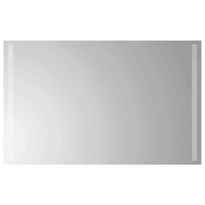 vidaXL LED Badrumsspegel med spegel Transparent 80 x 50 cm h&auml;rdat glas