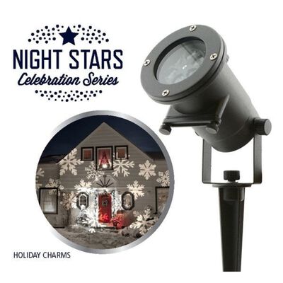 Night Stars LED-lampa Holiday Charms 6 mönster 12 W NIS004