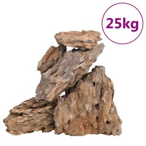 vidaXL Drakstenar 25 kg blandade f&auml;rger 10-30 cm