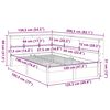 vidaXL S&auml;ng med bokhylla utan madrass 120x190 cm massiv furu