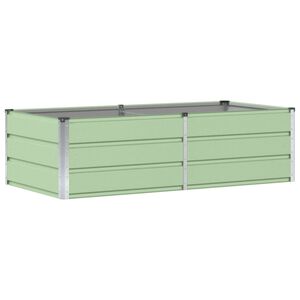 vidaXL Planteringsk&auml;rl Gr&ouml;n 160 x 80 x 45 cm St&aring;l