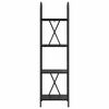vidaXL Hyllsystem Svart Ek 40 x 30 x 146 cm Konstruerat tr&auml;
