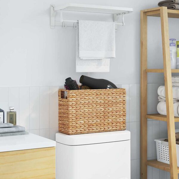 vidaXL Tidningkorgar 2 pcs Naturf&auml;rg 39 x 14 x 25 cm Vattenhyacint