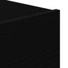 vidaXL Nattduksbord 2 pcs Svart Ek 50 x 39 x 41 cm Konstruerat trä