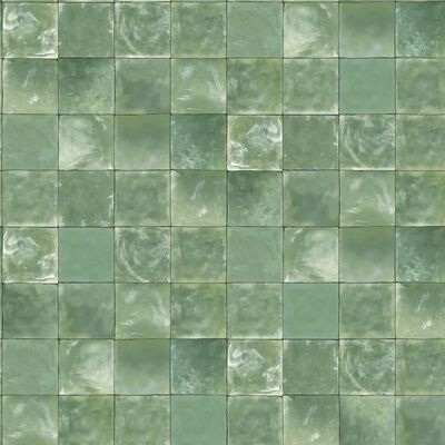 Evergreen Tapet Tiles grön