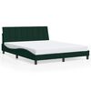 vidaXL Bed Frame without Mattress "Hanko" Dark Green 160x200 cm Velvet