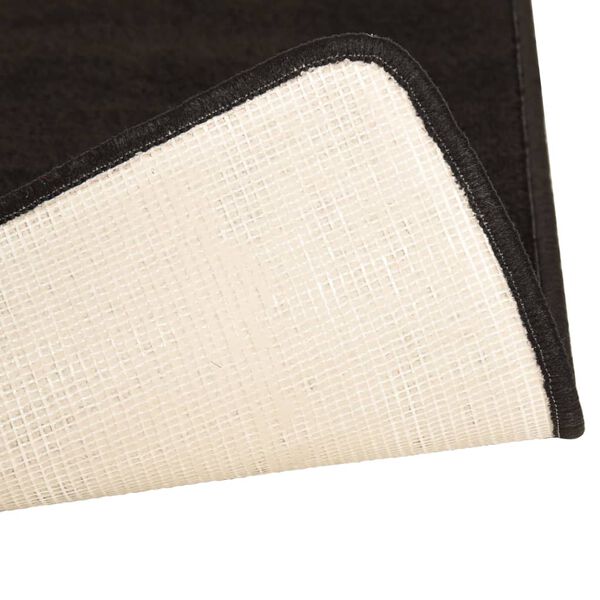 vidaXL Sovrumsmattor 3 st långhårig svart