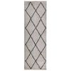 vidaXL Ryamatta PAMPLONA l&aring;ng lugg modern beige & antracit 80x250 cm