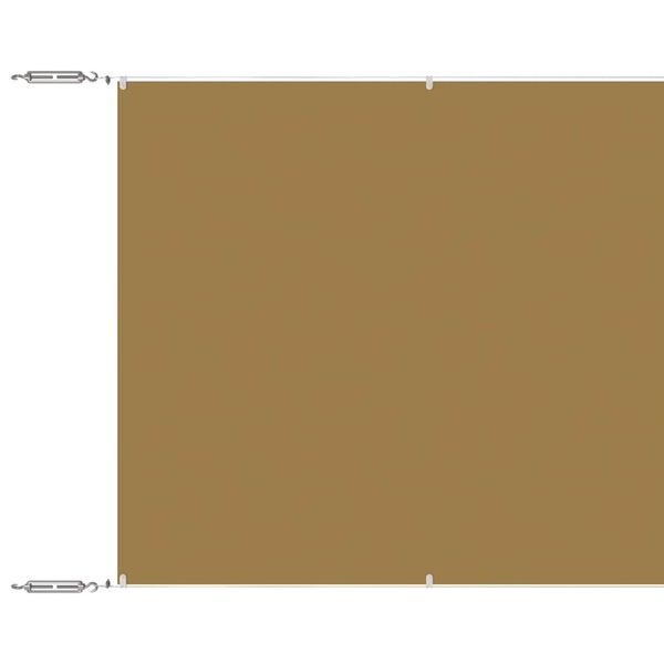 vidaXL Markis vertikal beige 140x800 cm oxfordtyg