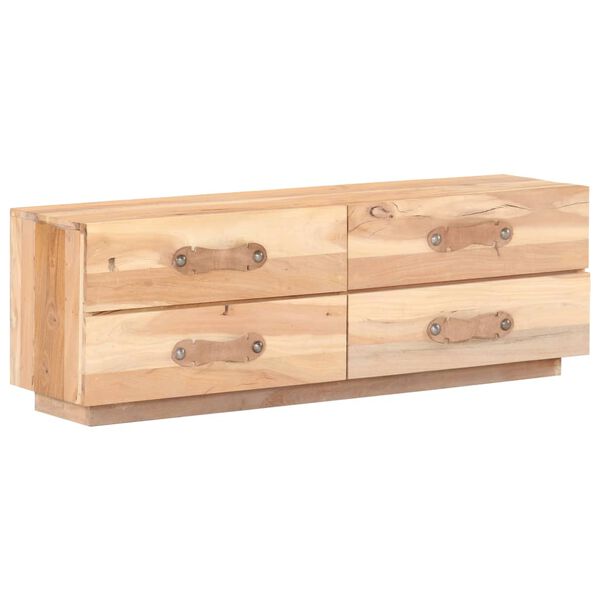 vidaXL TV-b&auml;nk massivt &aring;tervunnet tr&auml;