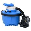 vidaXL Sandfilterpump bl&aring; och svart 385x620x432 mm 200 W 25 L