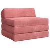 vidaXL F&auml;llbar Soffbed Rosa 200 x 70 x 10 cm Sammet