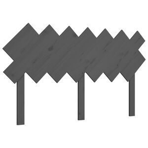 vidaXL S&auml;nggavel gr&aring; 141x3x80,5 cm massiv furu
