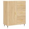 vidaXL Sk&auml;nk sonoma-ek 69,5x34x90 cm konstruerat tr&auml;