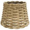 vidaXL Taklampsk&auml;rm brun &Oslash;20x15 cm korgmaterial