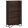 vidaXL Bokhylla brun ek 80x31x137,5 cm konstruerat tr&auml;
