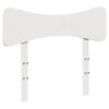 vidaXL Huvudgavel vit 90 cm massiv furu