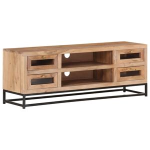 vidaXL TV-b&auml;nk 110x30x40 cm massiv akacia