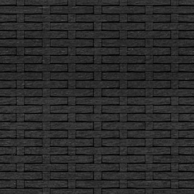 vidaXL Trädgårdssoffa 3-sits med dynor konstrotting svart