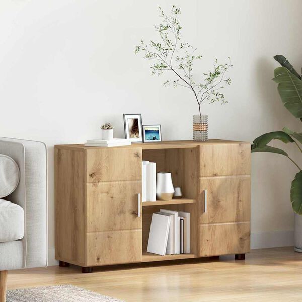 vidaXL Sideboard Artisan Ek 88,5 x 30,5 x 55,5 cm Konstruerat tr&auml;