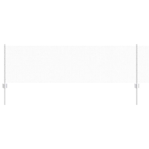 vidaXL St&auml;ngsel med stolpe Silver 0,6 x 25 m St&aring;l