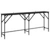 vidaXL Konsolbord Svart Ek 180 x 30 x 75 cm Konstruerat tr&auml;