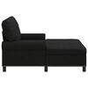 vidaXL Chaise Lounge med kudde Svart 91 x 157 x 91 cm tyg