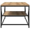 vidaXL Kaffeebord Artisan Ek 90 x 50 x 40 cm Konstruerat trä och stål